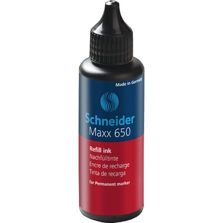 Schneider Maxx 650für Permanentmarker Nachfüllflasche - rot