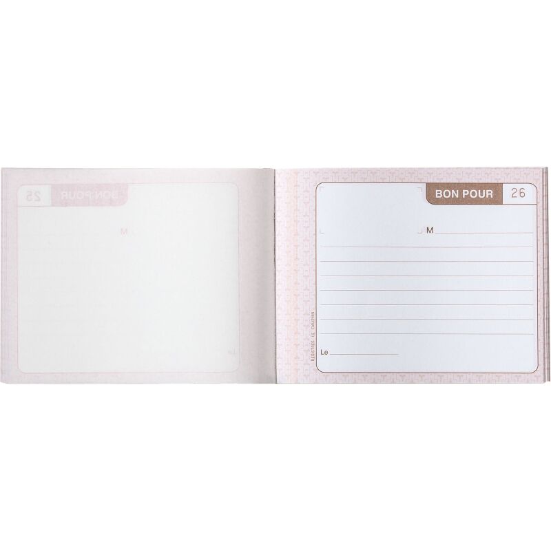 Carnet Manifold 'Bon pour' Le Dauphin - 50 feuillets 105 x 135 mm