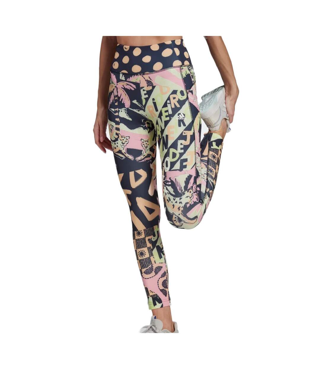 Legging Marine Imprimé Femme Adidas Farm Feel