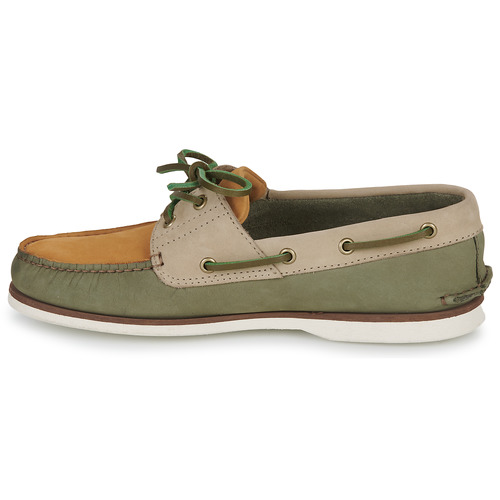 Timberland - CLASSIC BOAT 2 EYE - Gris / Marron / Blanc