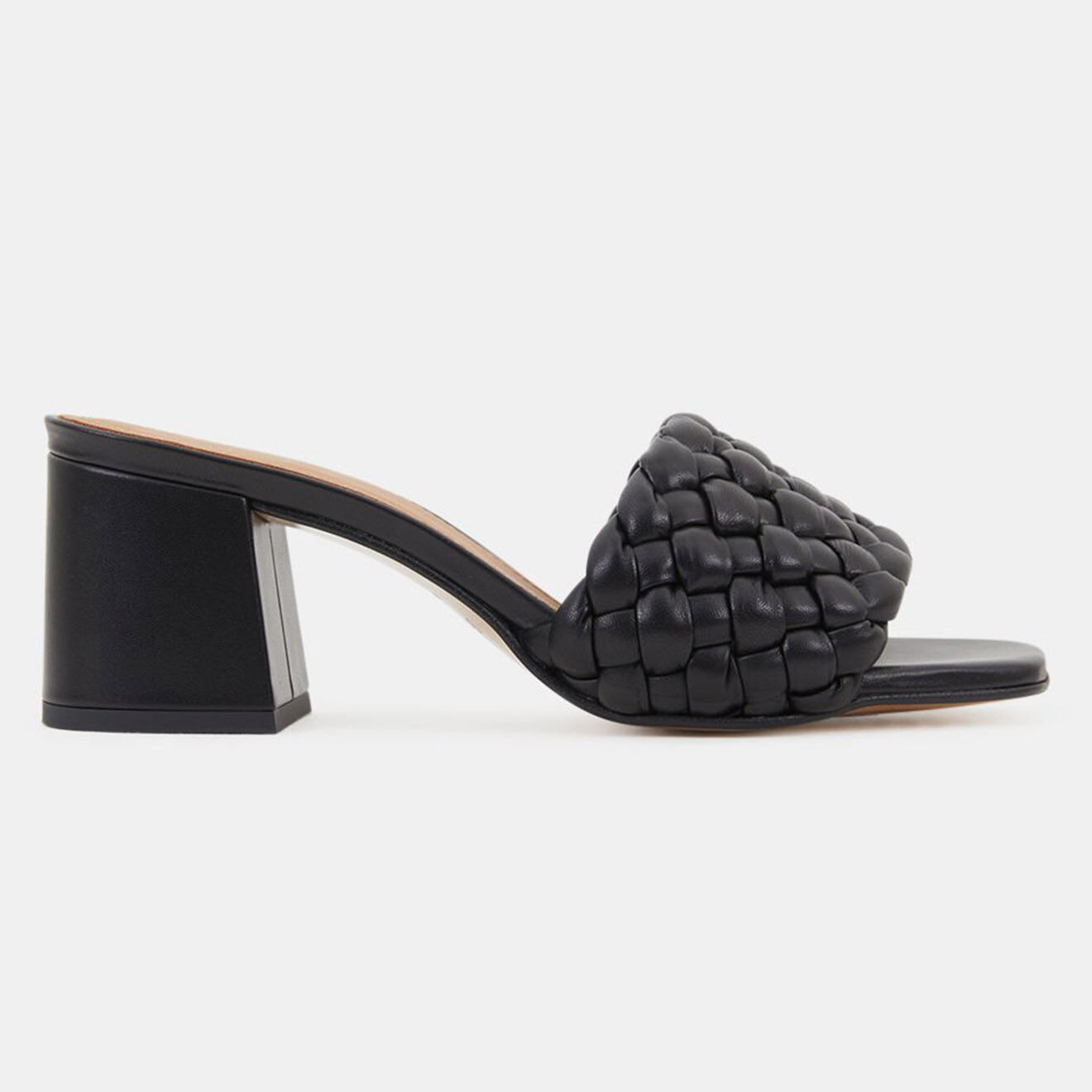 Flattered Mules en Cuir Odessa noires - Talon 5.5 cm