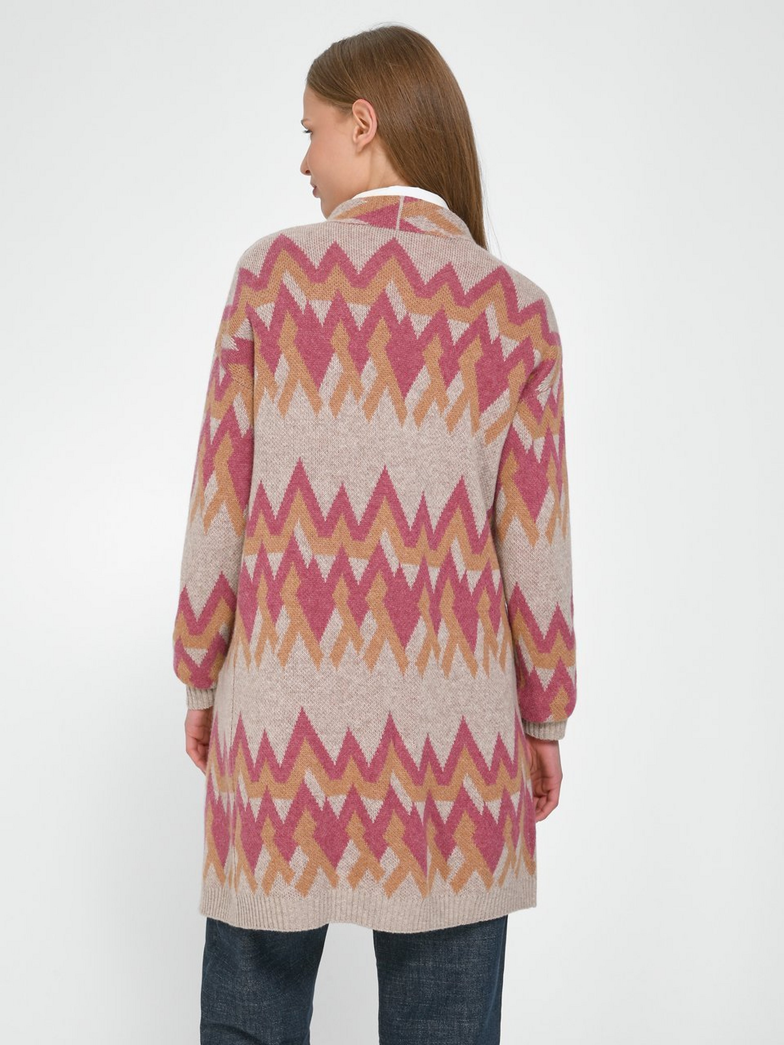 Long-Strickjacke