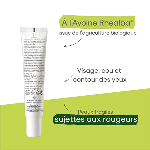 A-Derma Biology Cuidado Dermatológico Orgânico Anti-Vermelhidão 40ml