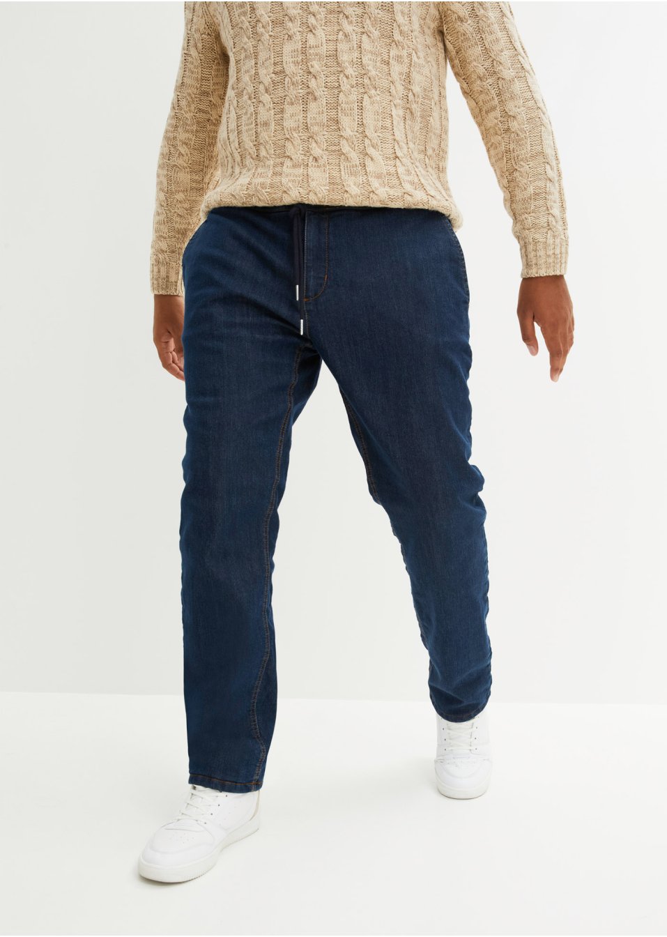 Jean thermo à taille extensible
