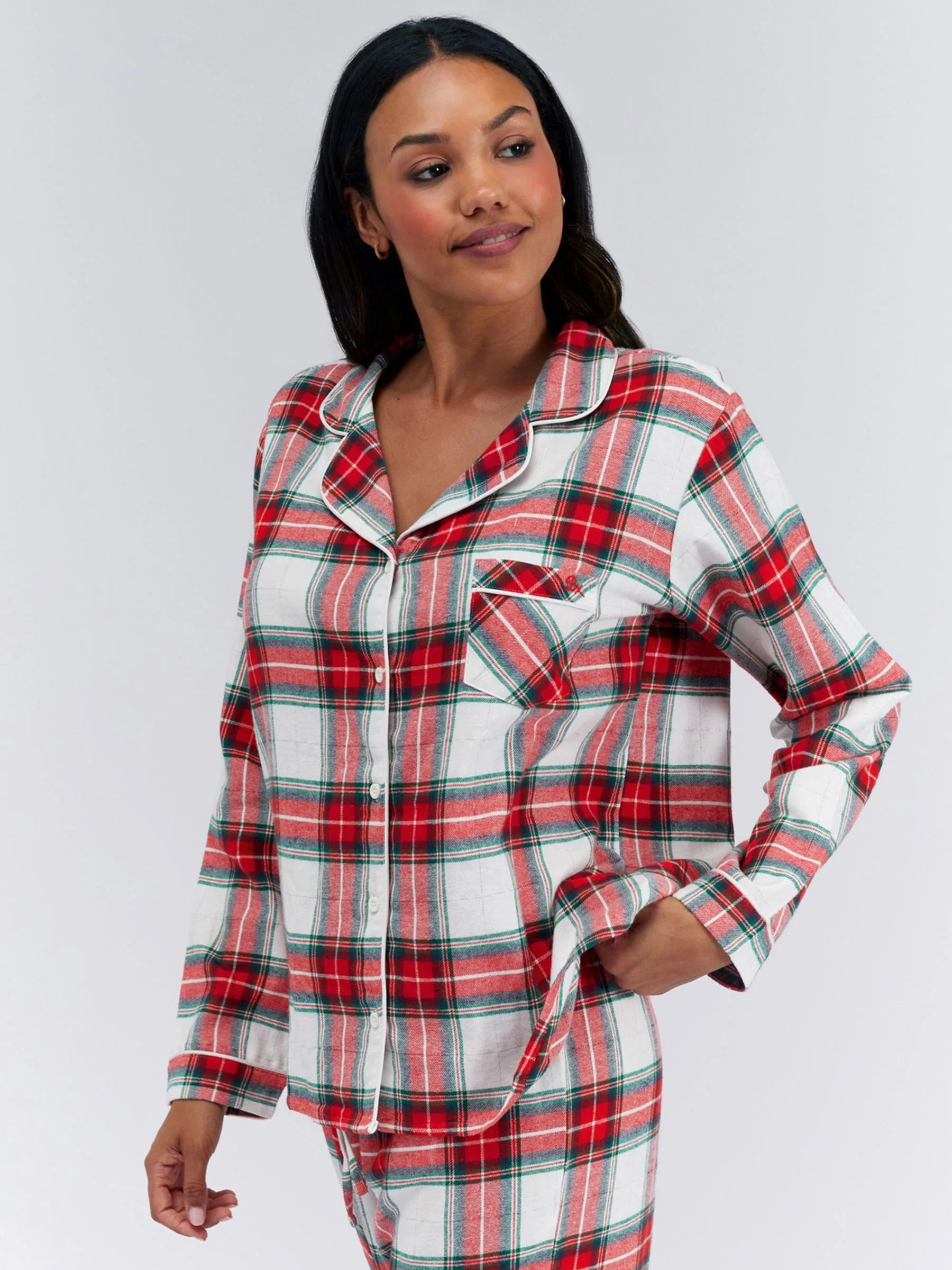 Ivory Check - Boux Avenue Pyjamas In a Bag
