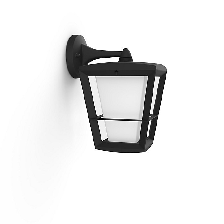 Applique murale descendante extérieure Econic Philips Hue IP44 1150lm 20 x 31 cm noir