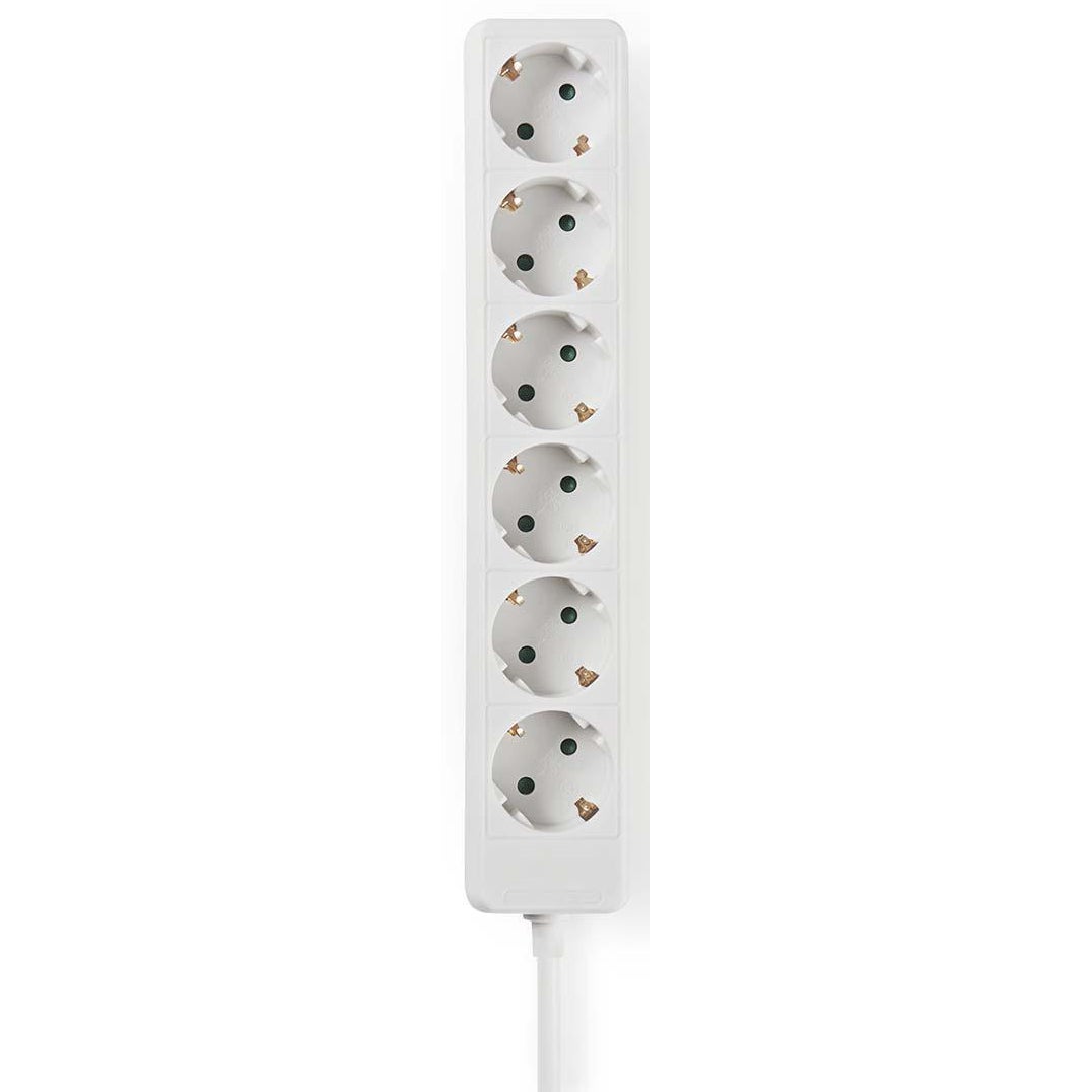 Nedis EXSO615F1WT stekkerdoos 6-wegs 1.5 meter wit