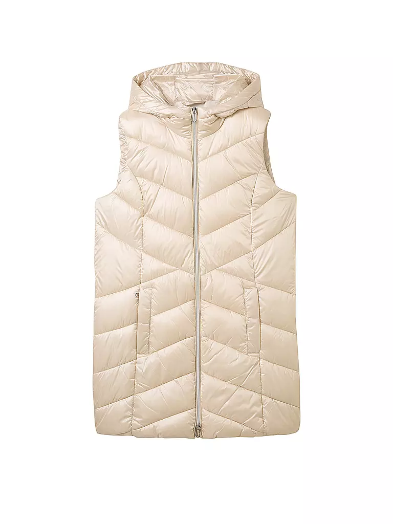 TOM TAILOR Steppgilet beige
