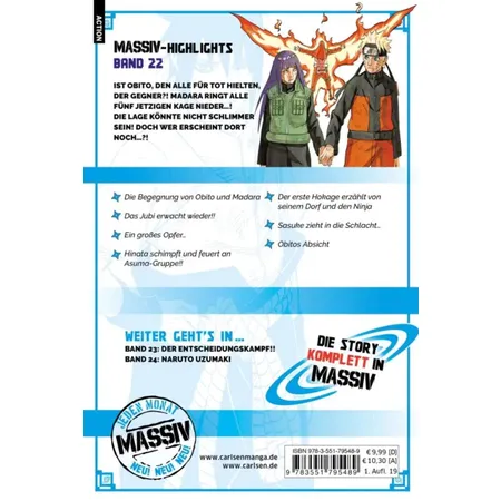 Carlsen Verlag NARUTO Massiv 22 von Masashi Kishimoto