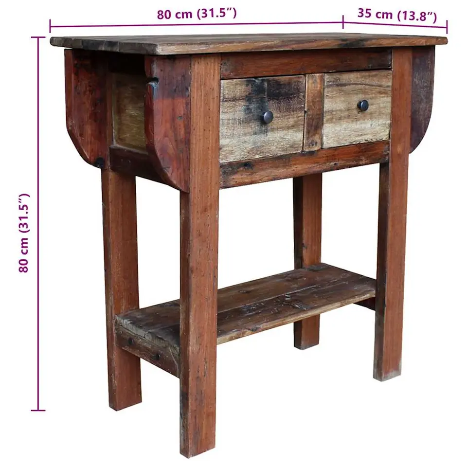 vidaXL - Wandtafel - Bruin - Hout