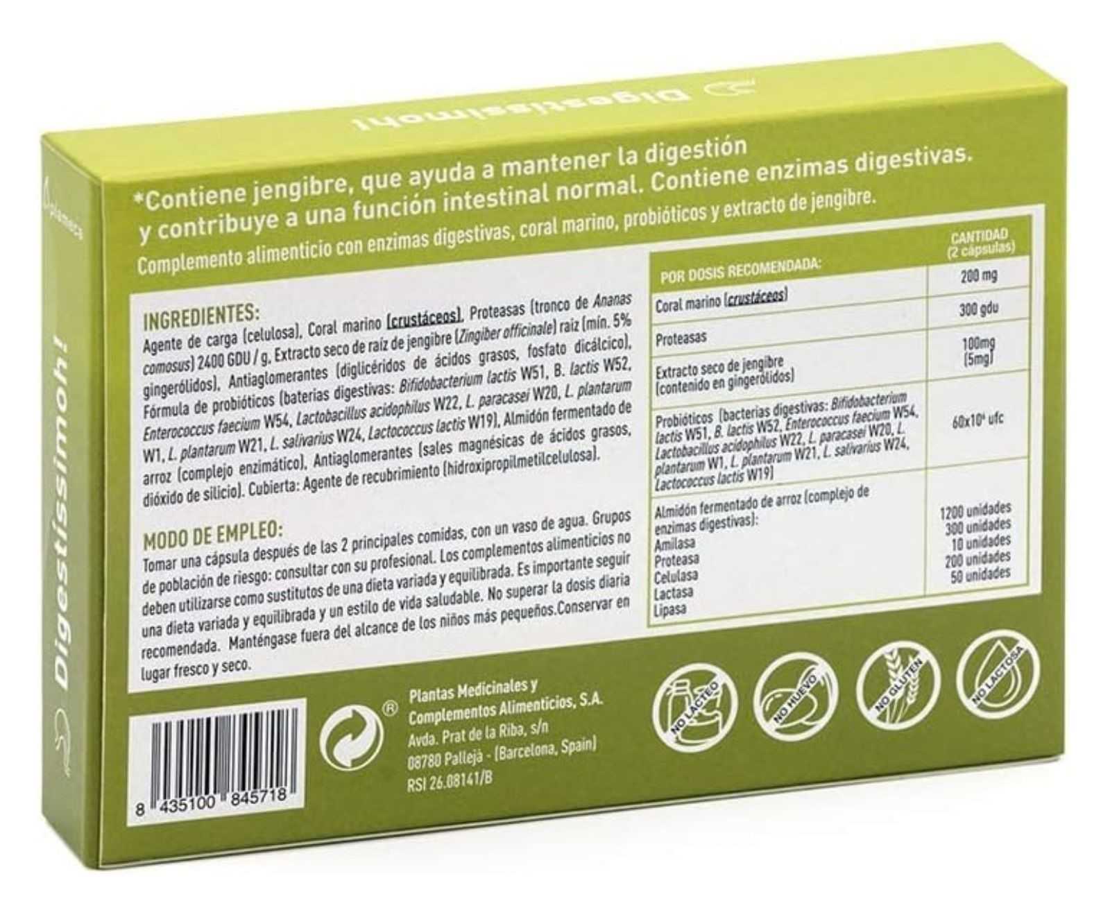 Plameca Digestíssimoh! 30 cápsulas vegetales
