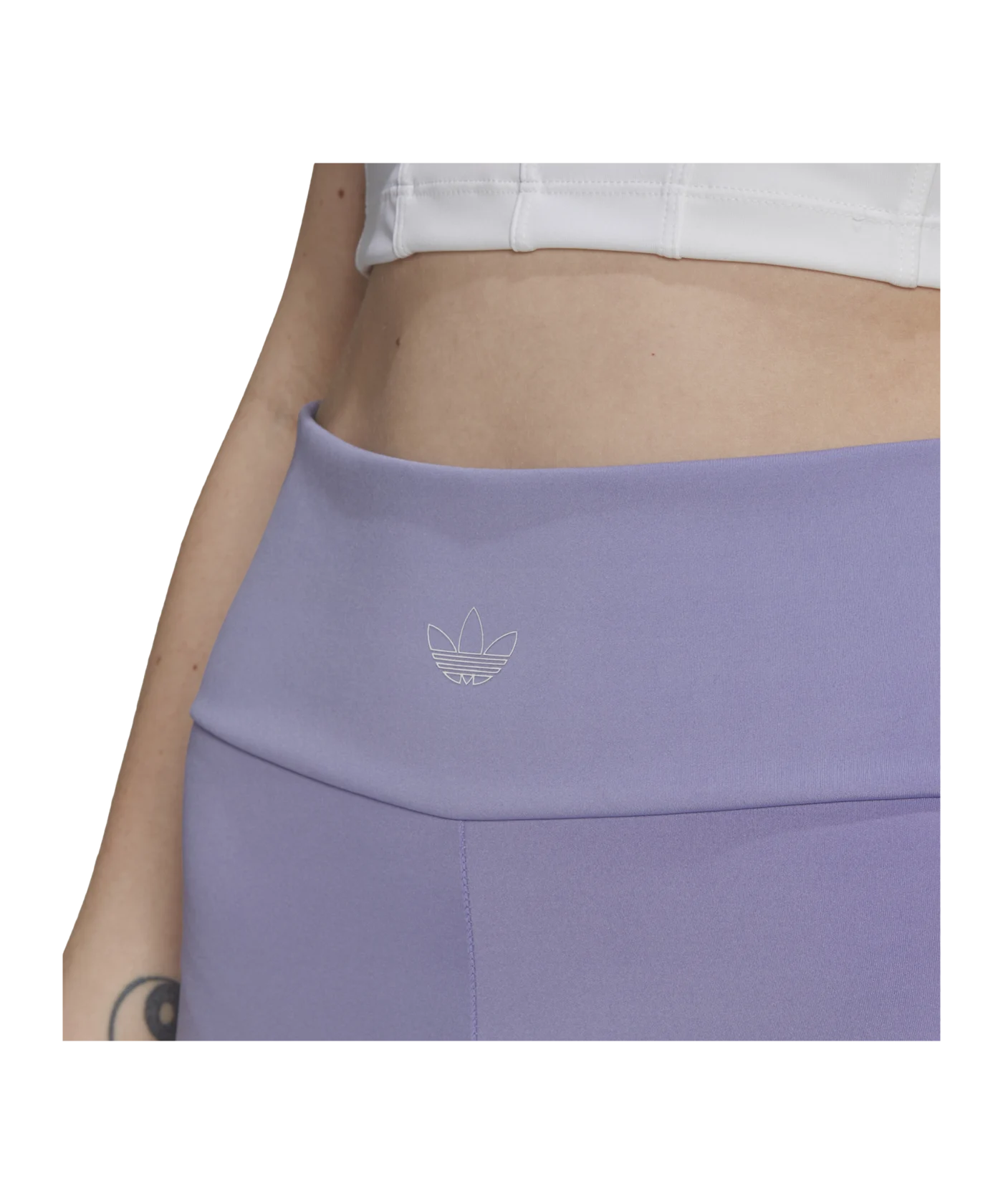 adidas Originals Leggings Damen Lila Weiss