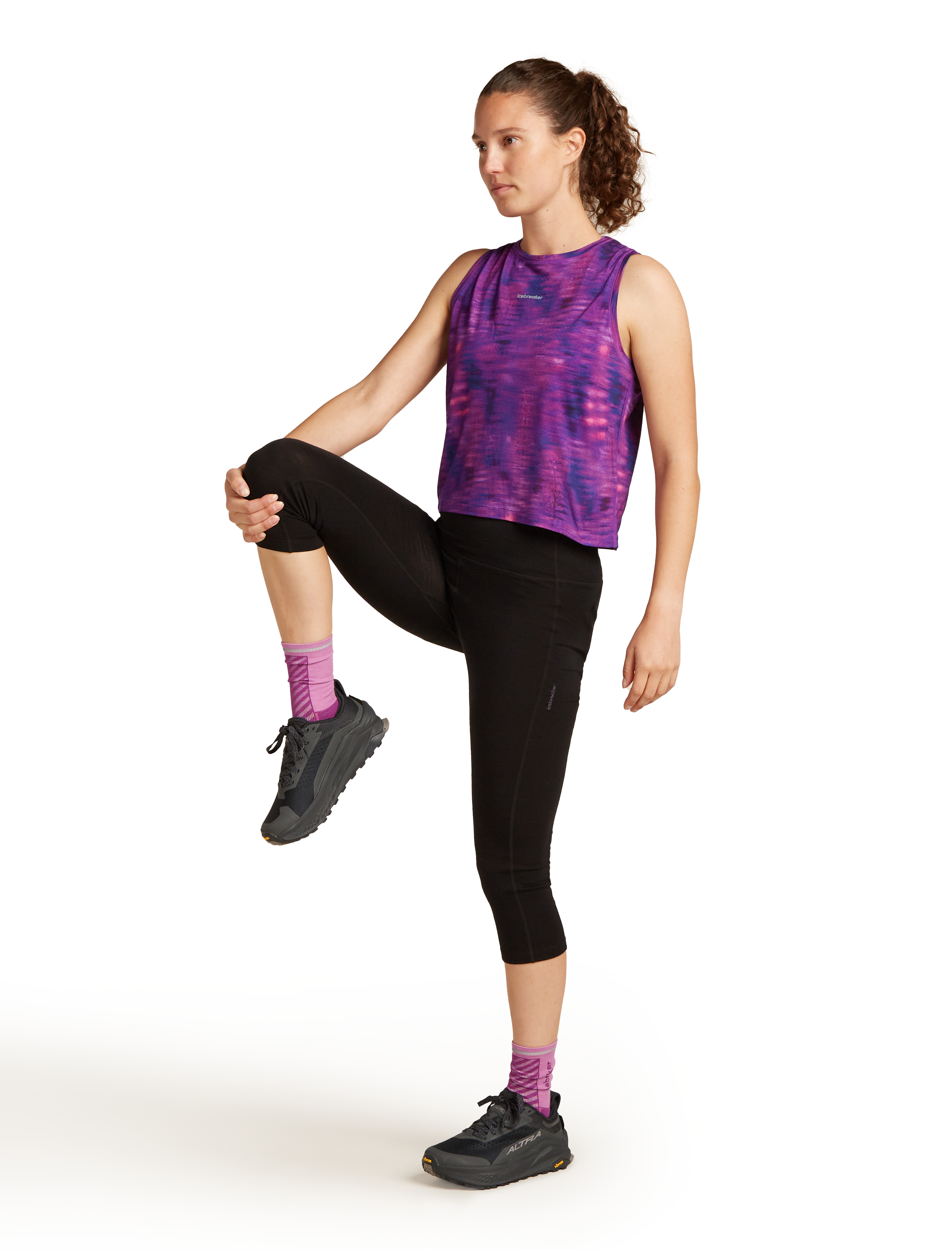 W Merino Blend 125 Cool-Lite Speed Tank Fusion AOP