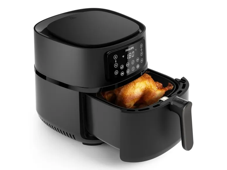 Philips Series 5000 Connected HD9285 XXL - Varmluftsrister - 7.2 liter - 2 kW - mørk sølv/sort
