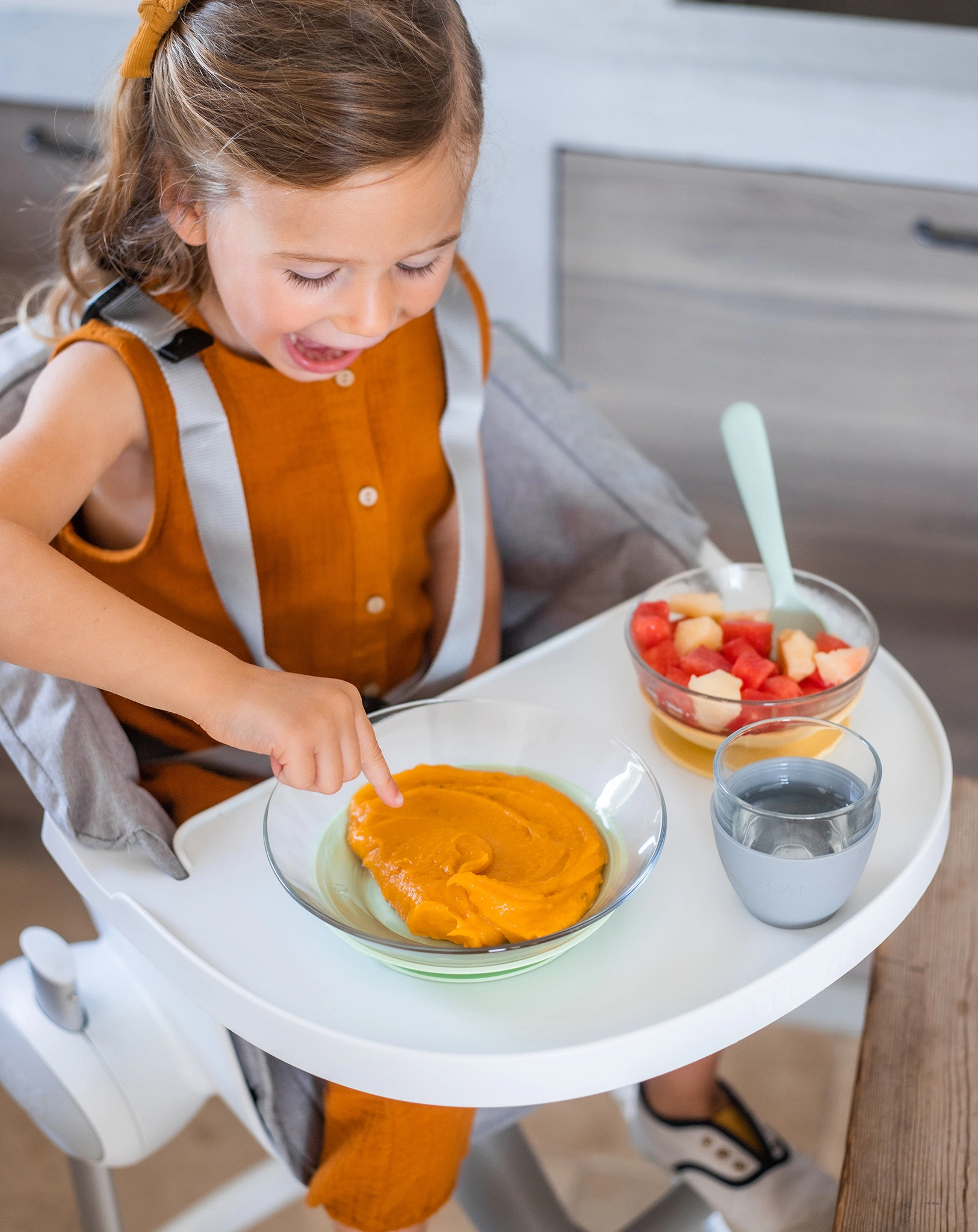 Geschirr-Set BIG MEAL 3-teilig aus Glas in bunt
