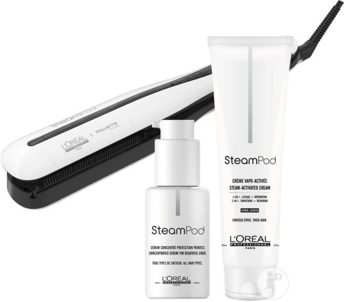 L'Oréal Professionnel Steampod 3.0 + Crème De Lissage Cheveux Épais 150ml + Sérum Concentré 50ml