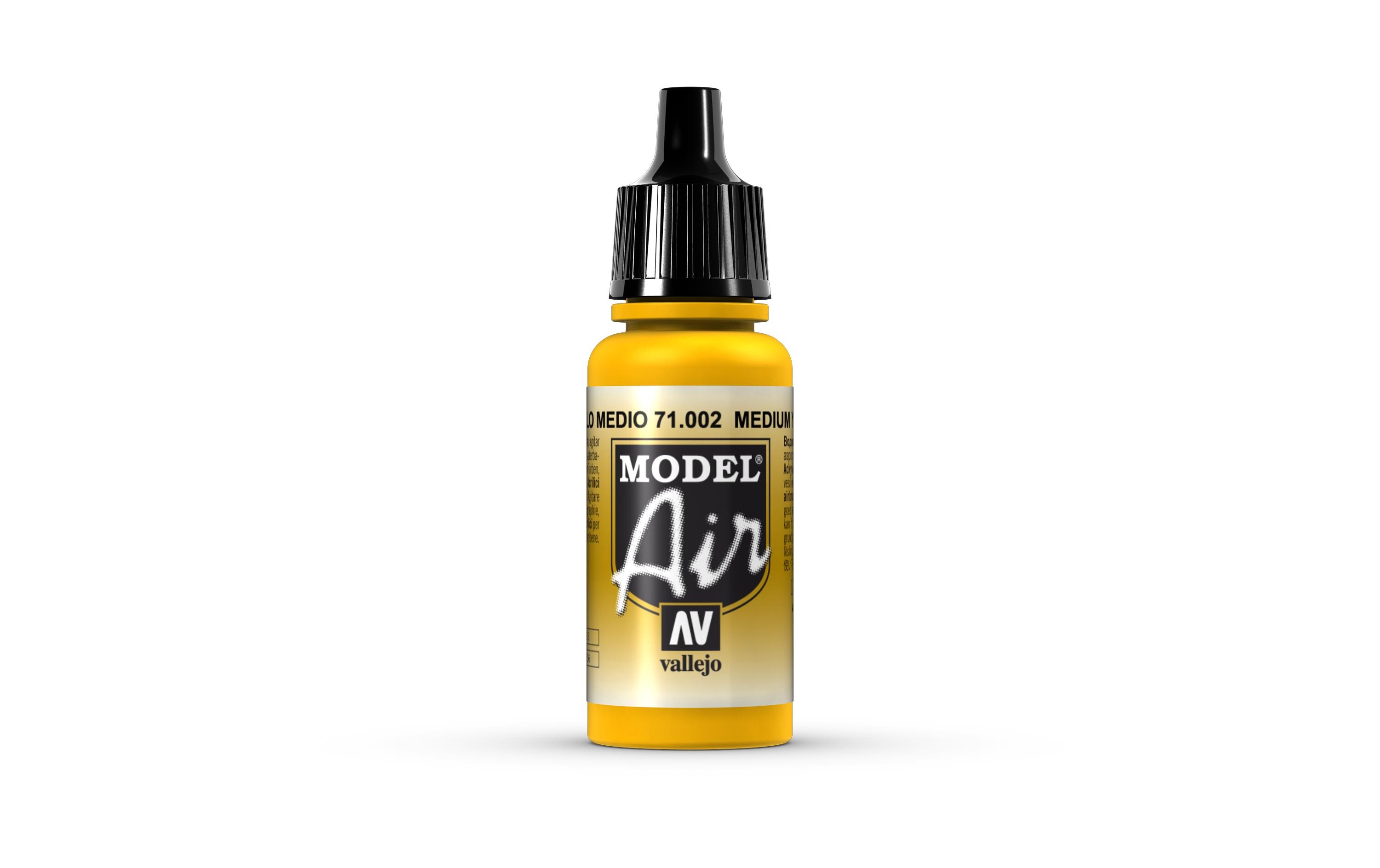 Airbrushfarbe Mittelgelb 17 mlAcryl Model Air Color für Airbrush
