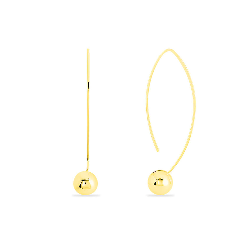 Créoles Helle Amande Or Jaune