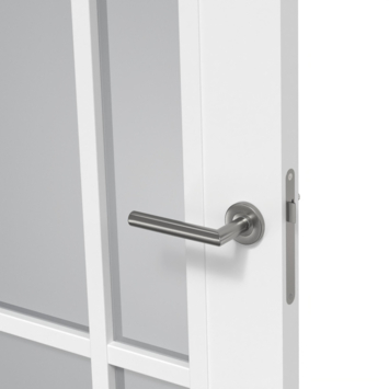 Arne & Bodil binnendeur ABD504 rook glas - wit afgelakt - glaslat wit