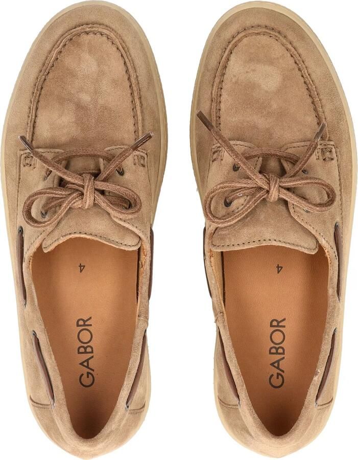 Gabor 342 Loafers Dames Instappers Taupe
