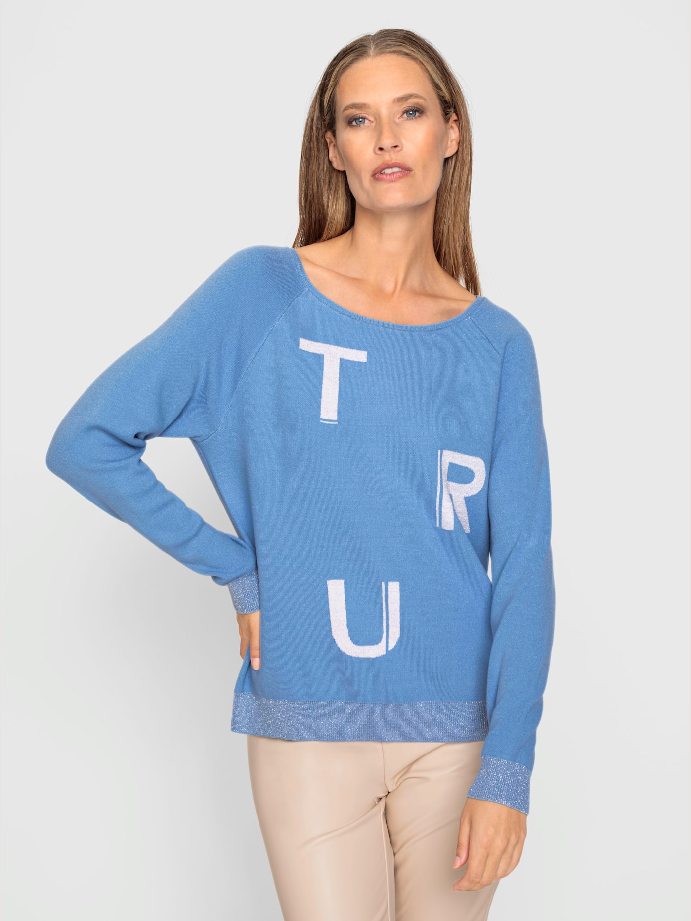 Pull fil fantaisie brillant