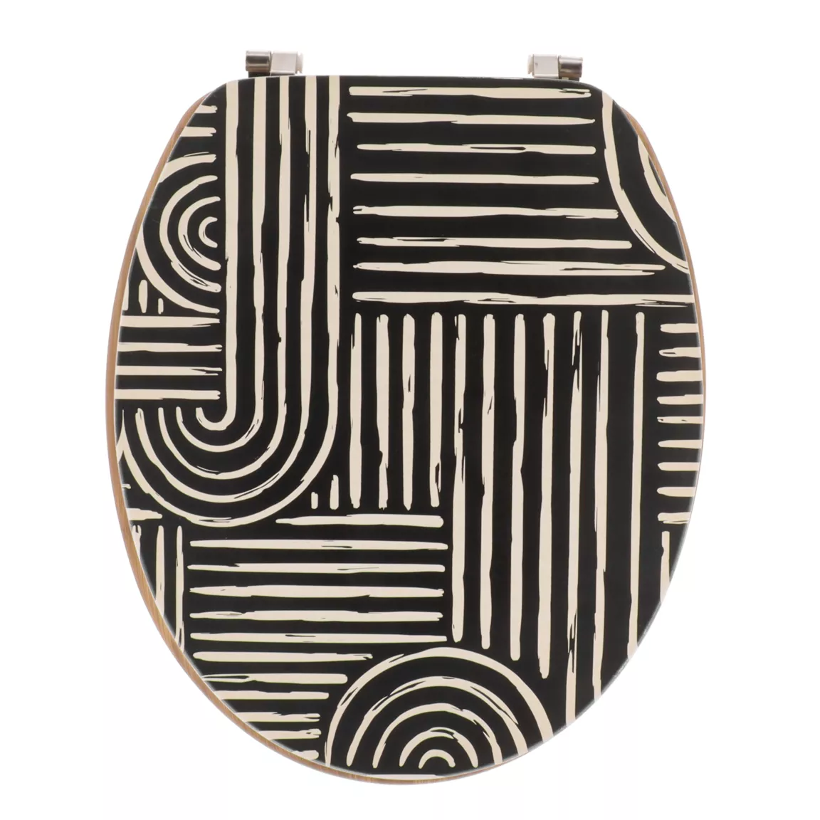 Abattant WC 18 pouces MDF Ethnic Vibes Noir