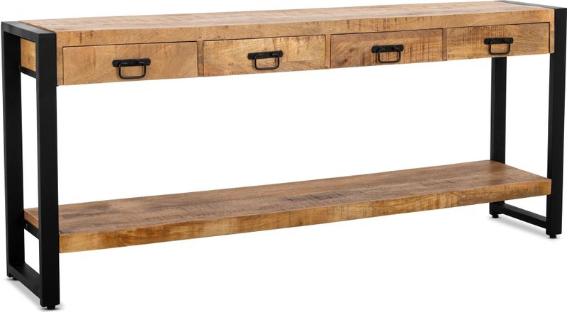 MD Interior - Snap - Sidetable - Mangohout - 4 Lades - 180x35x76cm