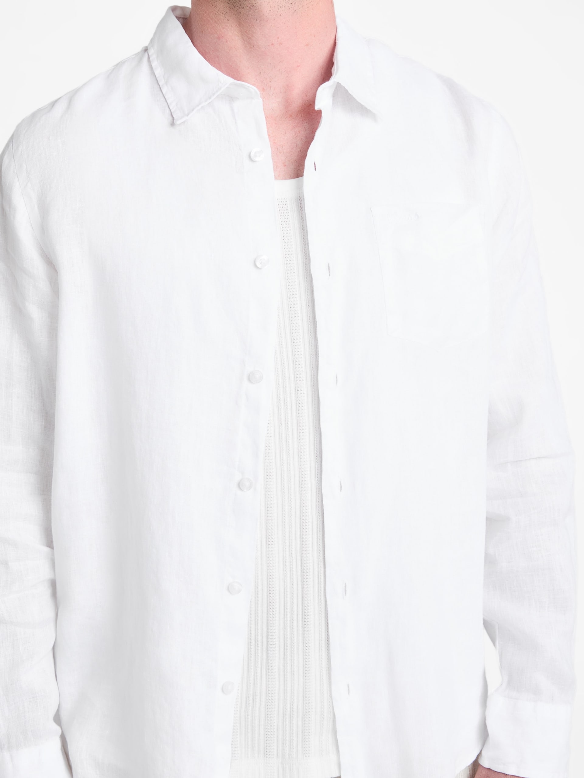 Camisa Eco Napa em mistura de linho