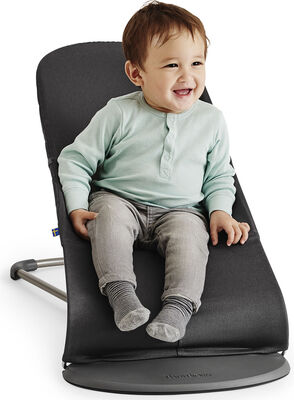 BabyBjörn Bliss Vippestol Vevet Klassisk Quilt, Antrasitt