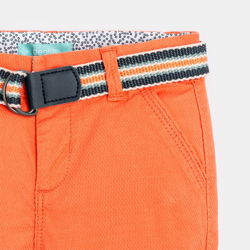 Bermuda toile fantaisie orange bébé garçon Orange