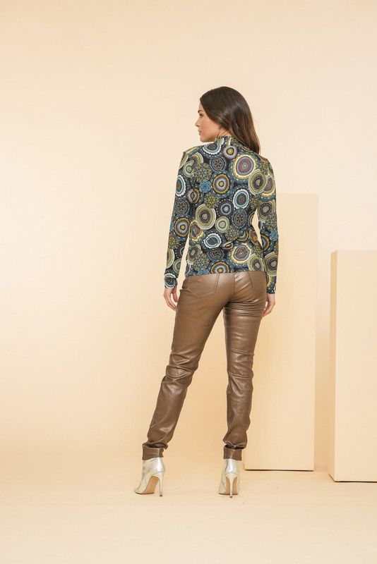 Geisha Jeans Coated Jeans 41500 10 Copper Dames