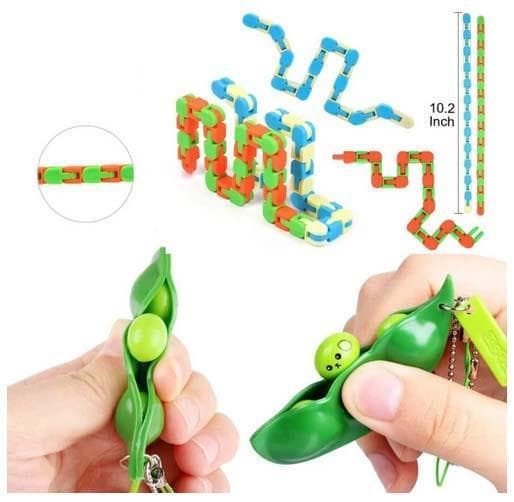 PRO 30 stk. Fidget Pop it Toys Set-pakke for barn og voksne