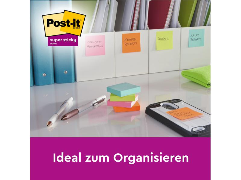 Post-it Notizzettel Super Sticky Promotion 7.6 x 7.6 cm, 6 6 Post-it Blöcke, 4   2 Gratis