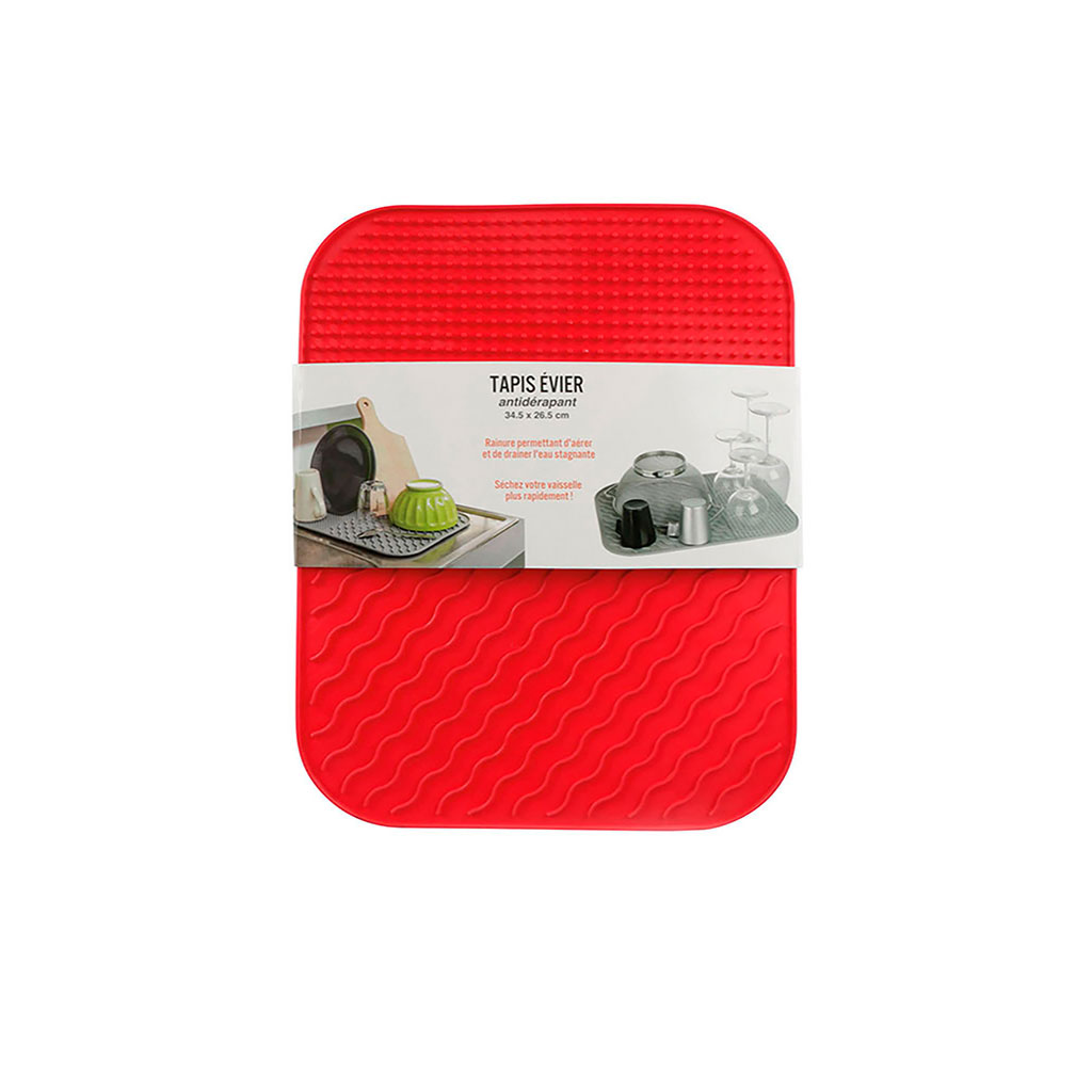 Tapis d'évier en plastique 27.5x34.5cm
