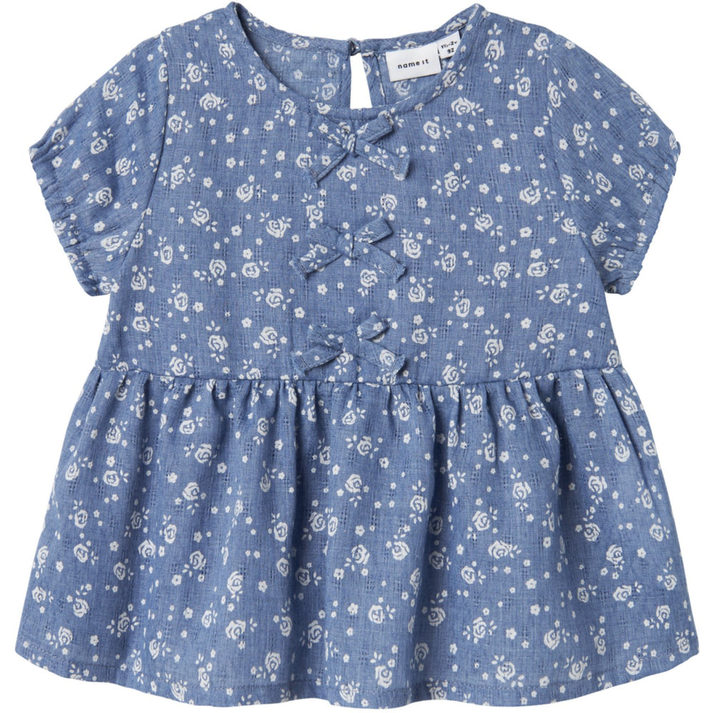 Køb Name It Bleached Denim Hagy Top