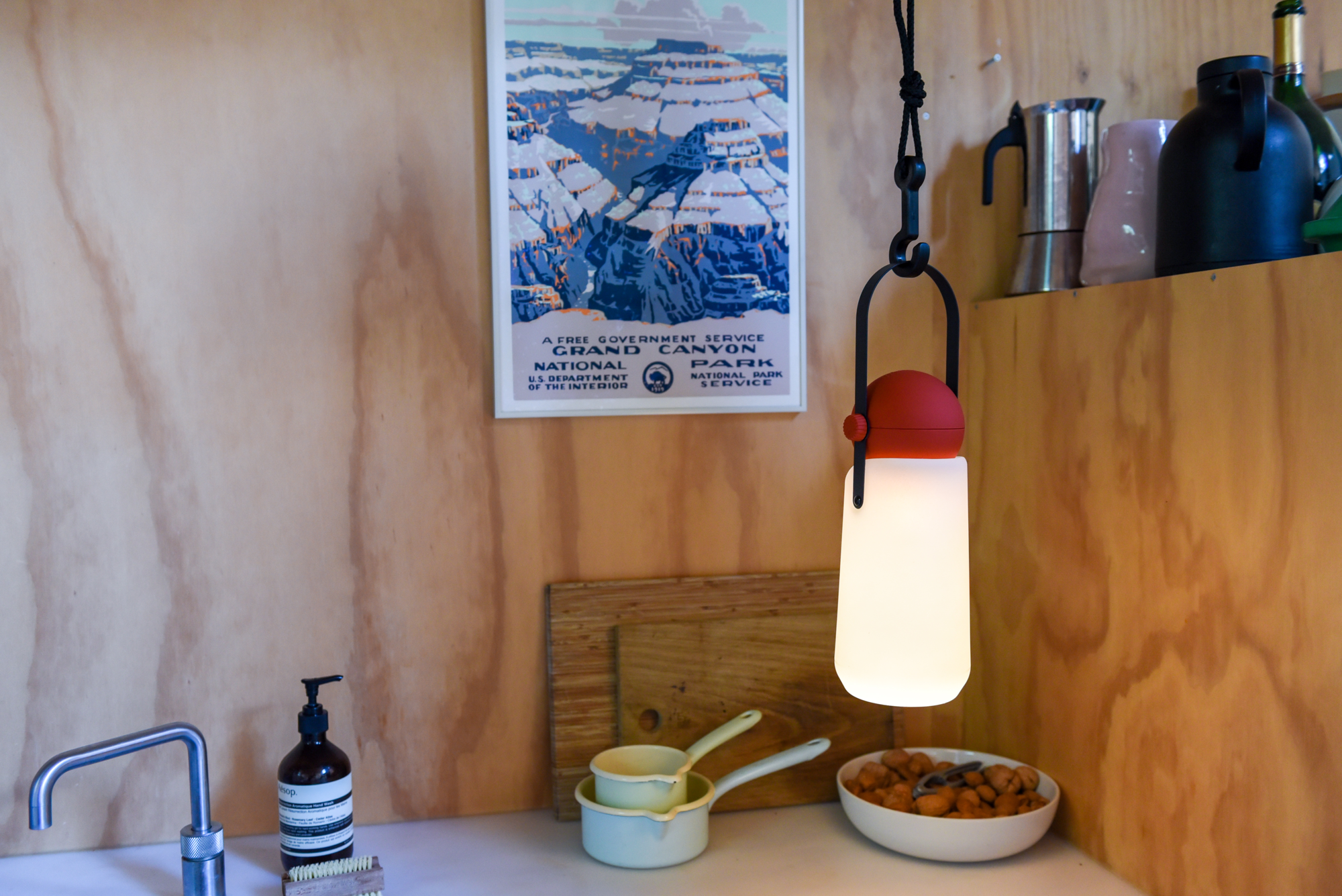 Tafellamp Guidelight oplaadbaar LED golden yellow