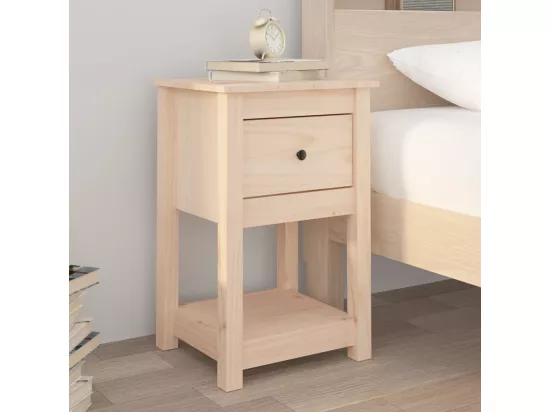 Tables de chevet 2 pcs 40x35x61,5 cm Bois de pin massif