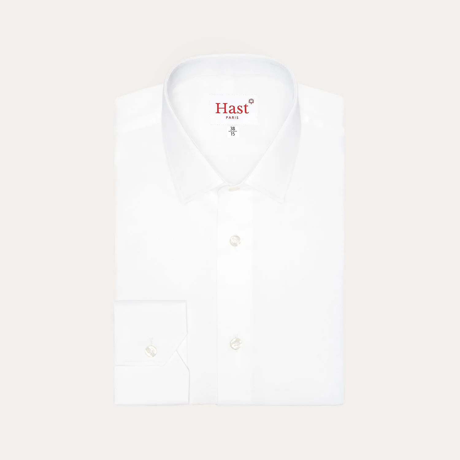 White double-twisted twill shirt