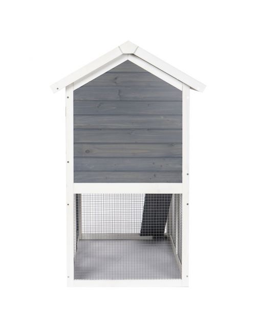 Adori Konijnenhok Izzy - Dierenverblijf - 111x71x115 cm Grijs Wit