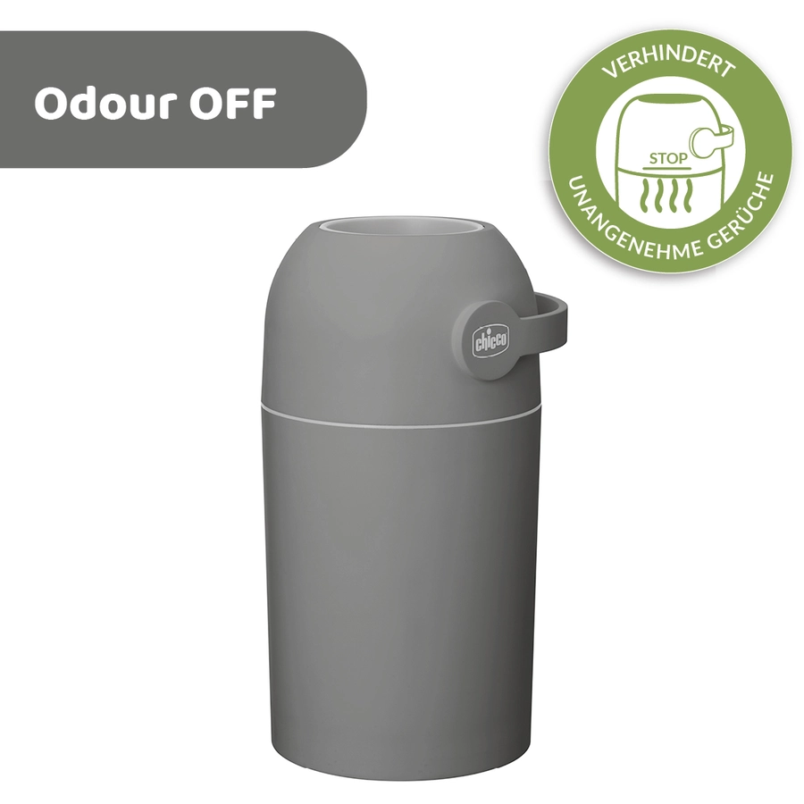 chicco Windeleimer Odour Off dunkelgrau