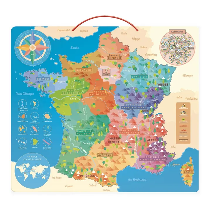 Vilac Carte de France magnétique éducative