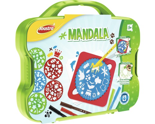 Mandala creatieve set om te tekenen en kleuren in een etui