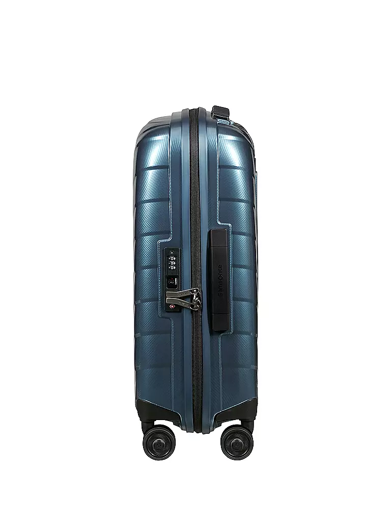 SAMSONITE Trolley ATTRIX SPINNER 55 erweiterbar Steel Blue blau