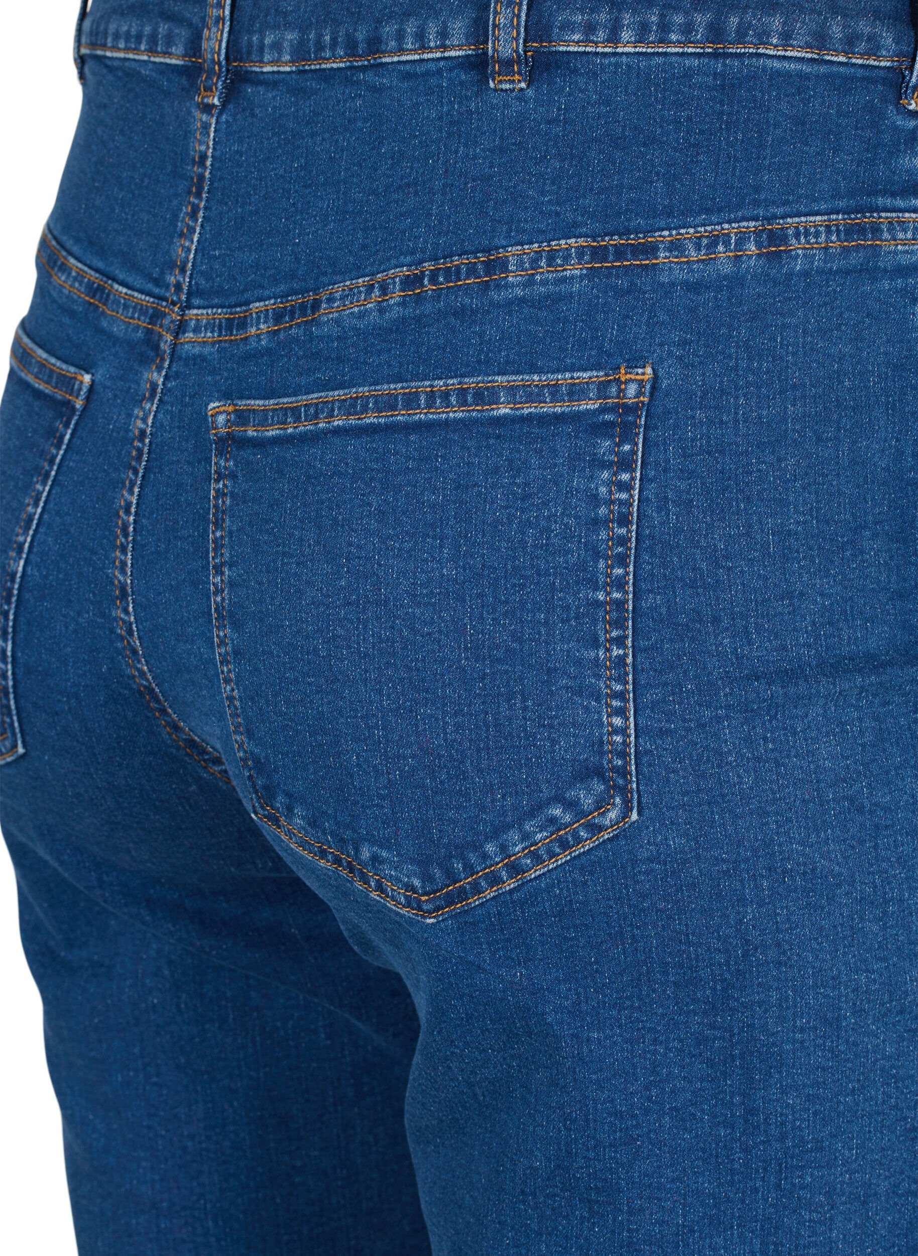 Højtaljede Gemma jeans med straight fit