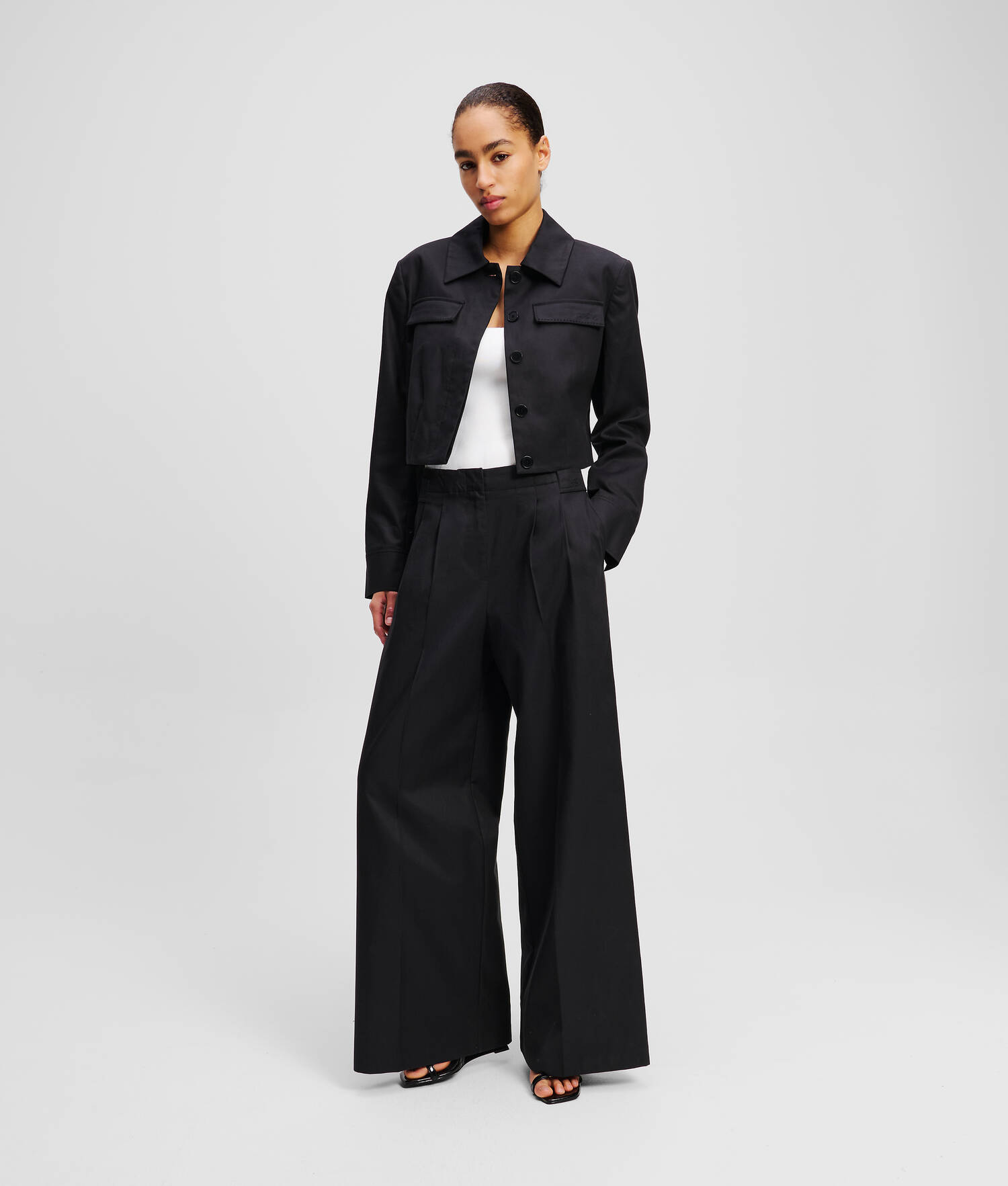 PANTALON ÉVASÉ CASUAL - Noir