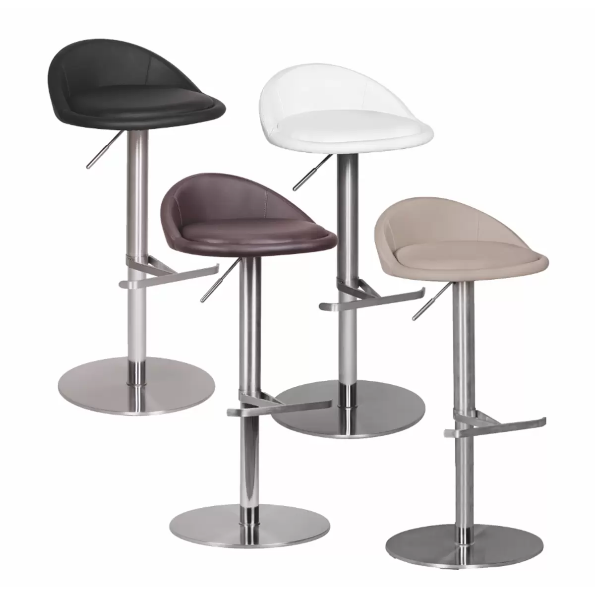 Barhocker Banus schwarz,silber
