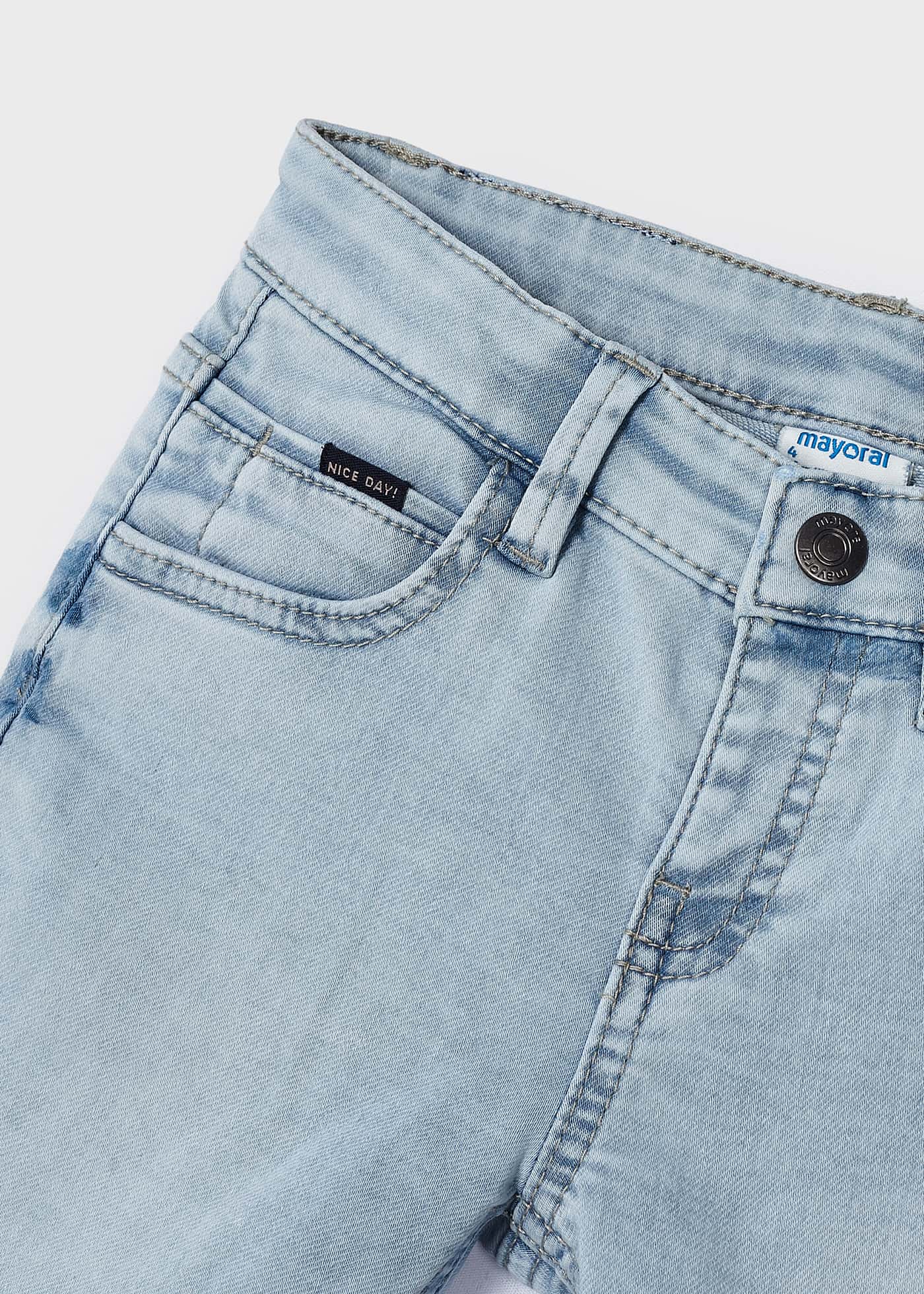 Bermuda jeans infantil Better Cotton, jeans claro.