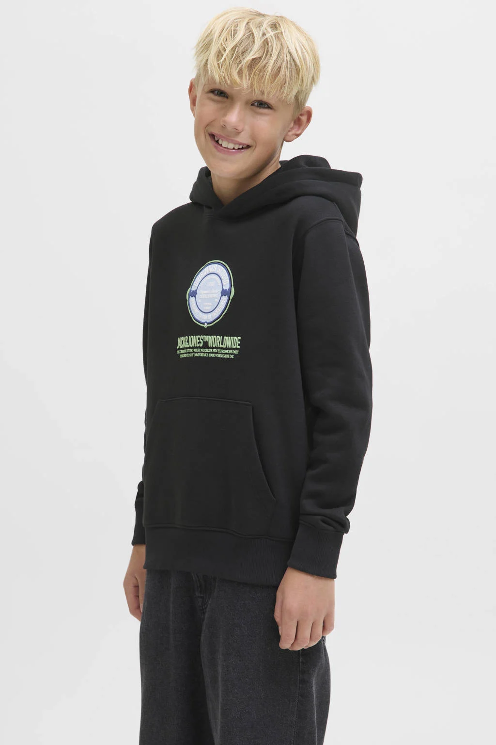 JACK & JONES JUNIOR hoodie zwart