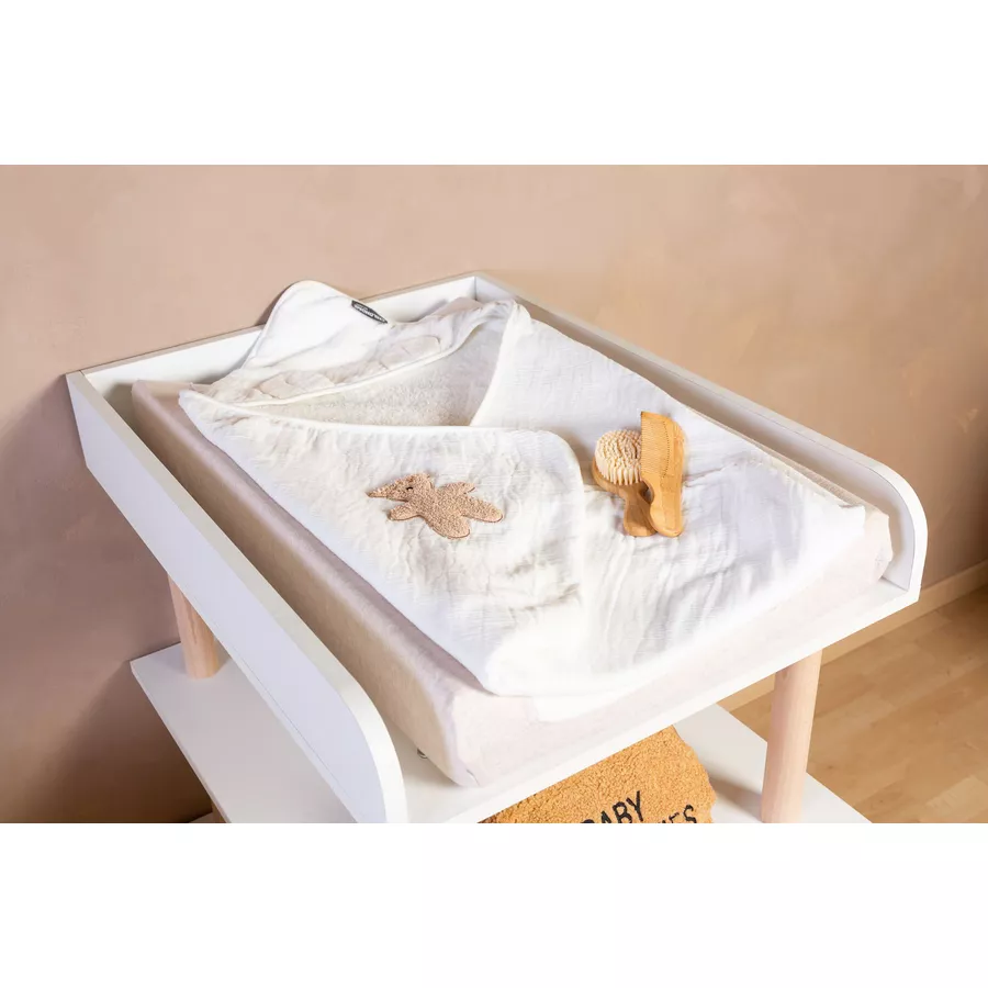 CHILDHOME Wickeltisch weiß natur