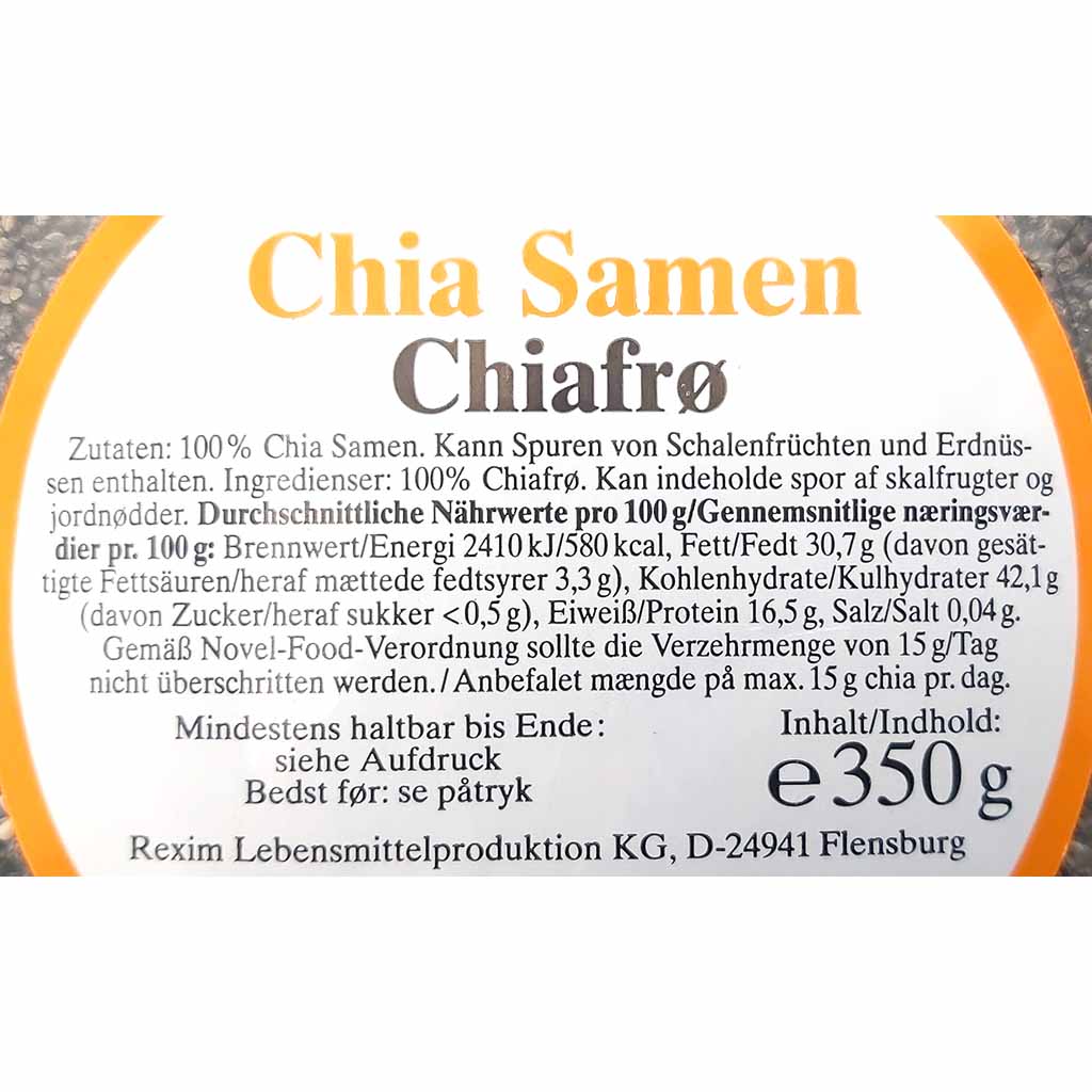 Rexim Chia Samen 350g MHD:29.1.27
